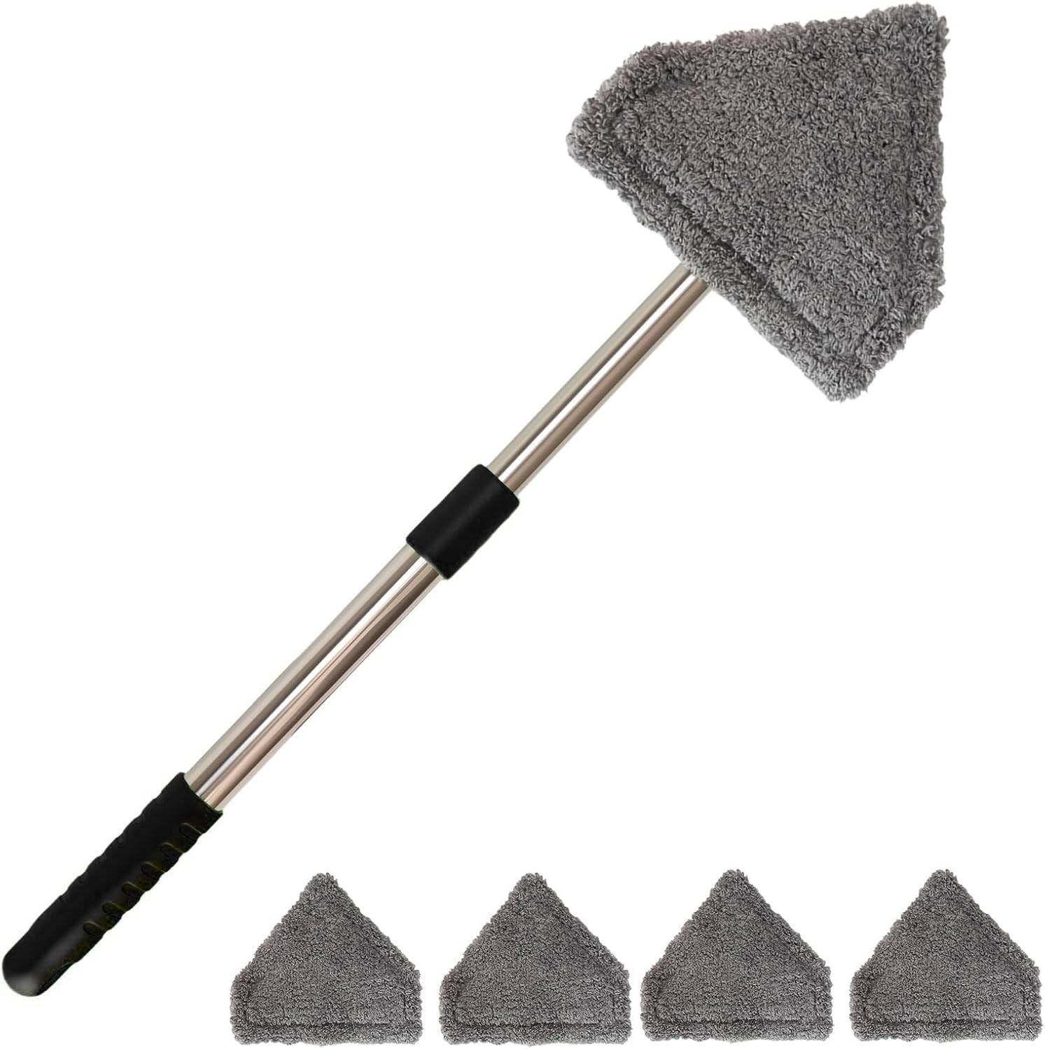 Windshield Car Cleaning Tool, 13-16.7-inch Extendable Handle with 180-Degree …