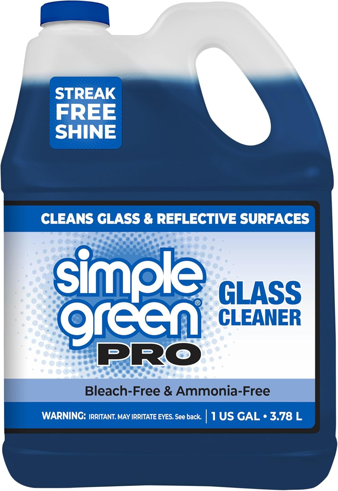 Glass Cleaner 1 Gallon, Simple Green Pro, Streak-Free, Household, Commercial Use