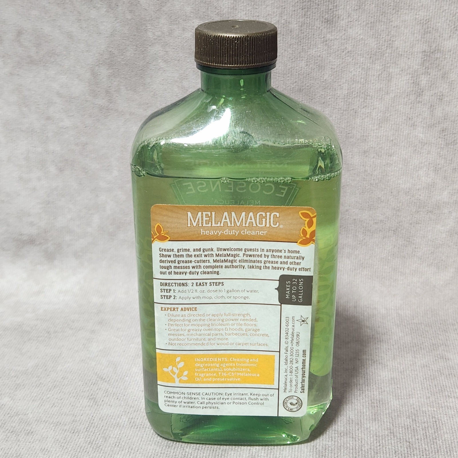 Melaleuca EcoSense MelaMagic Heavy Duty Cleaner 4X Concentrate 16oz No 1235