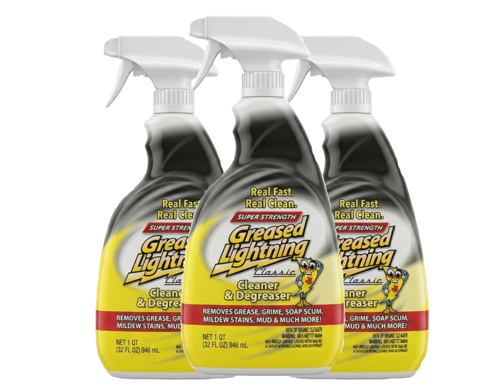 Greased Lightning Cleaner & Degreaser – 32 oz Trigger Spray 3 Pack