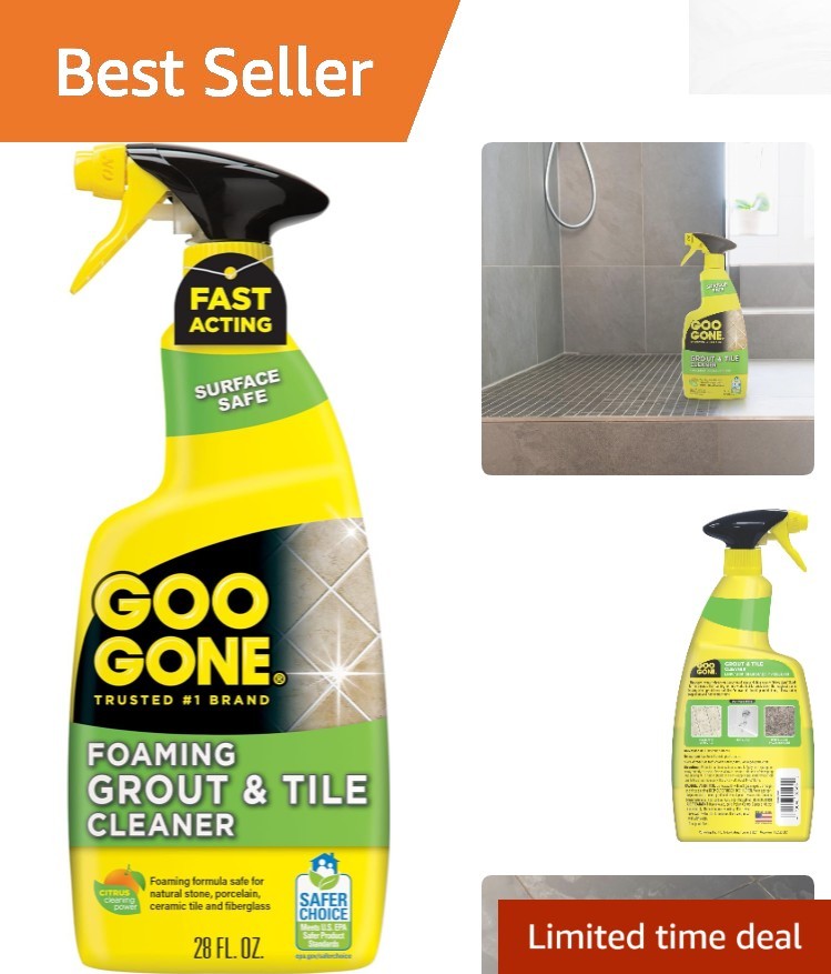 Professional Strength Grout & Tile Cleaner – 28 Oz Spray for Easy Application