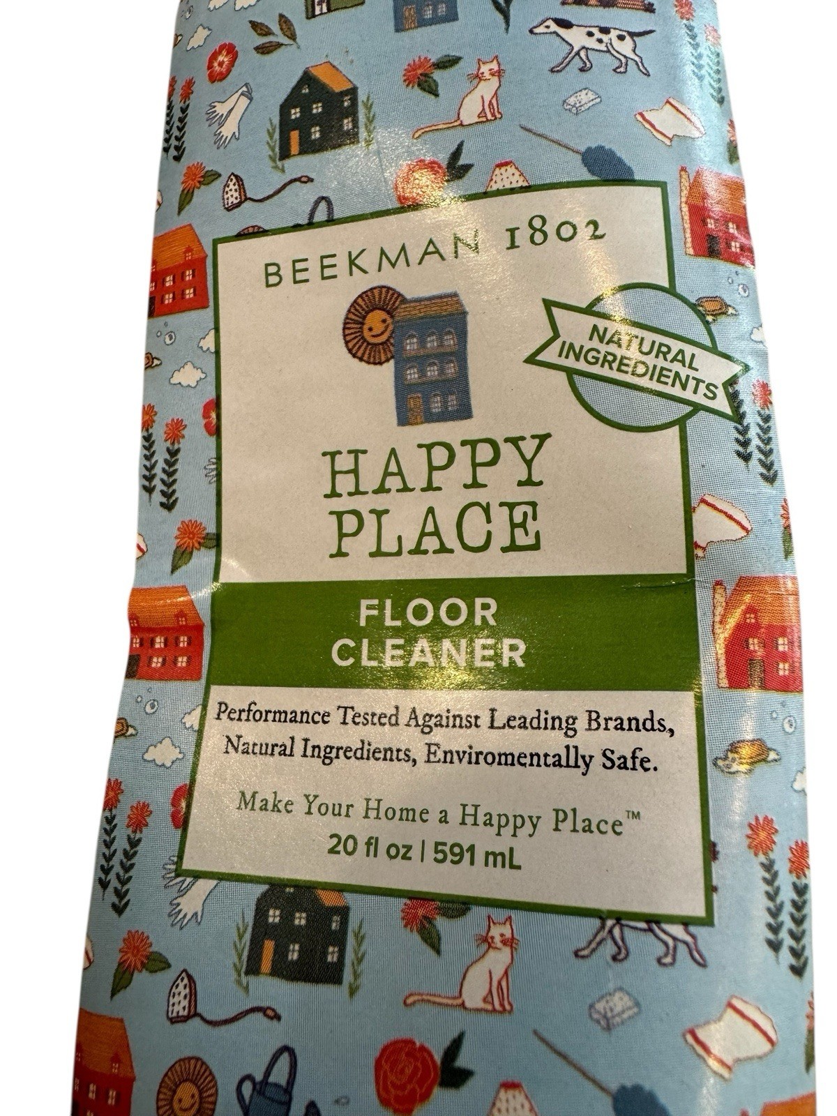 Beekman 1802 HAPPY PLACE, FLOOR CLEANER CONCENTRATE 20 fl. oz. + 20 oz bottle