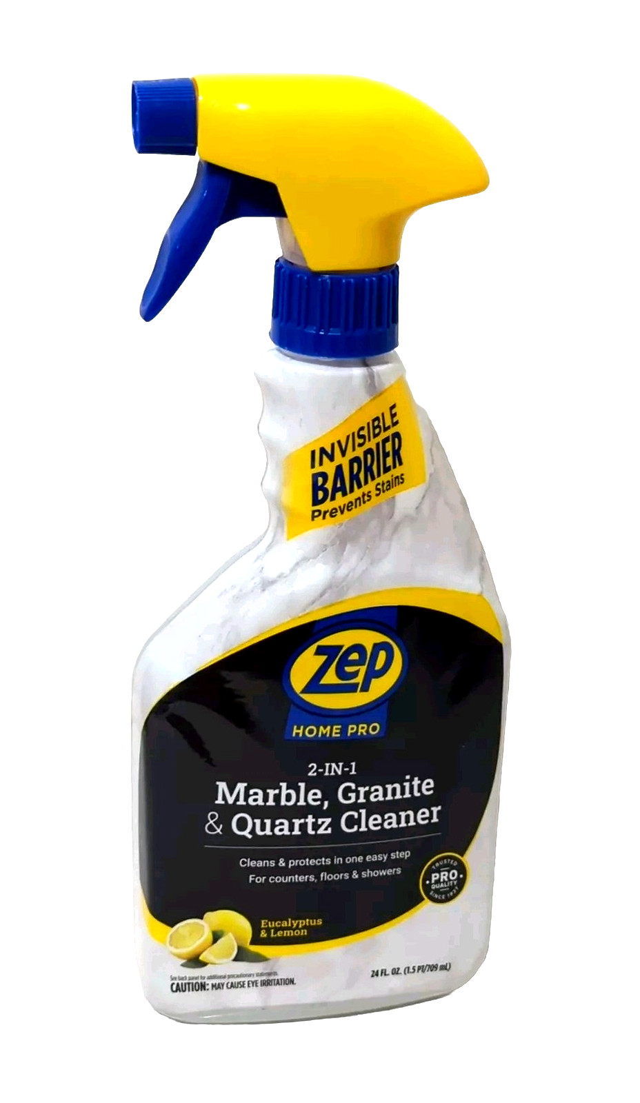 ZEP Home Pro 2 in 1 Marble Granite Cleaner & Protectant Eucalyptus Lemon 24 Oz
