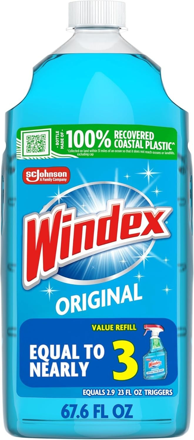 Eco-Conscious Windex 2L Window Cleaner – Made from Recycled Coastal Plastic
