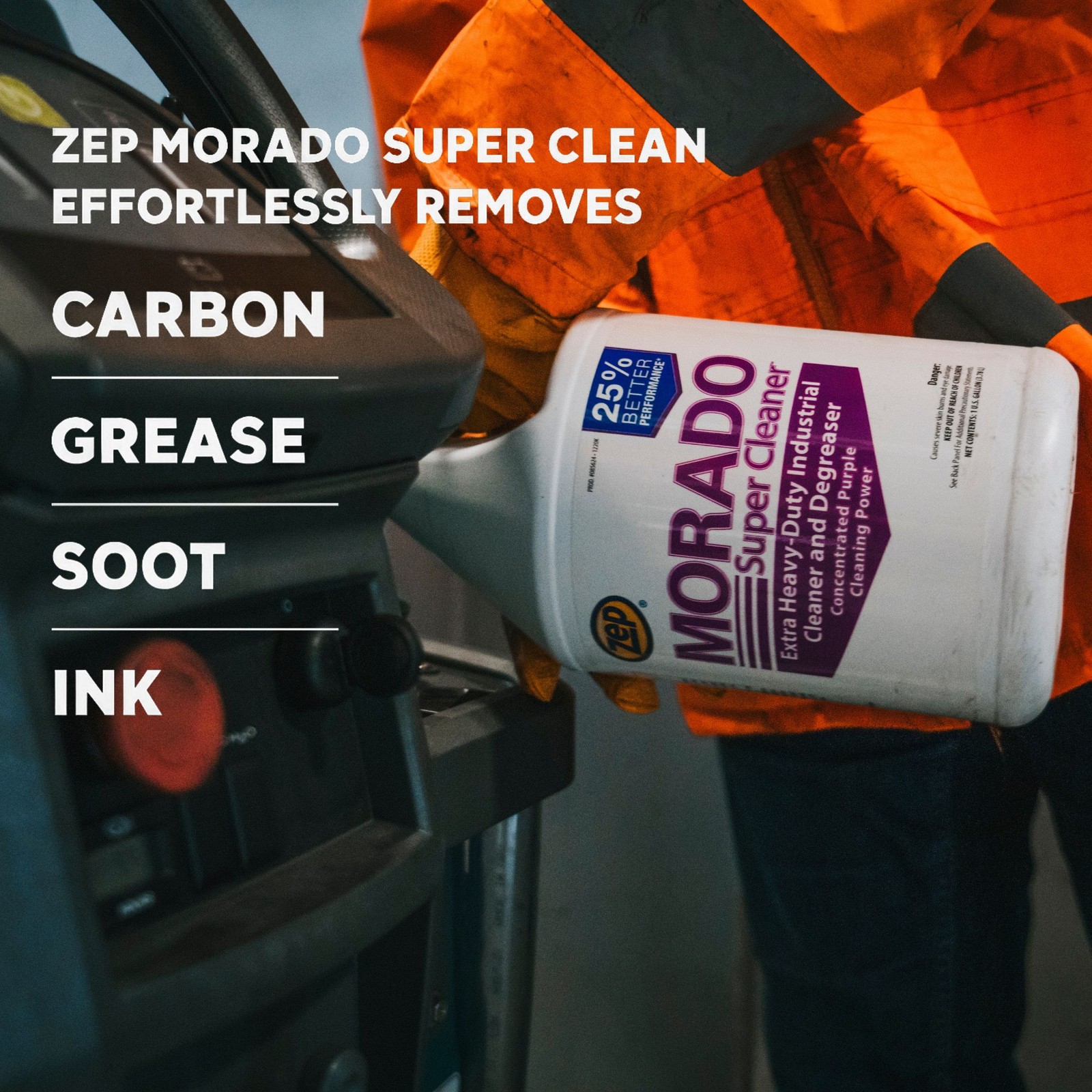 Zep Morado Purple Concentrated Super Cleaner – 1 Gallon (Pack of 4) 85624 –
