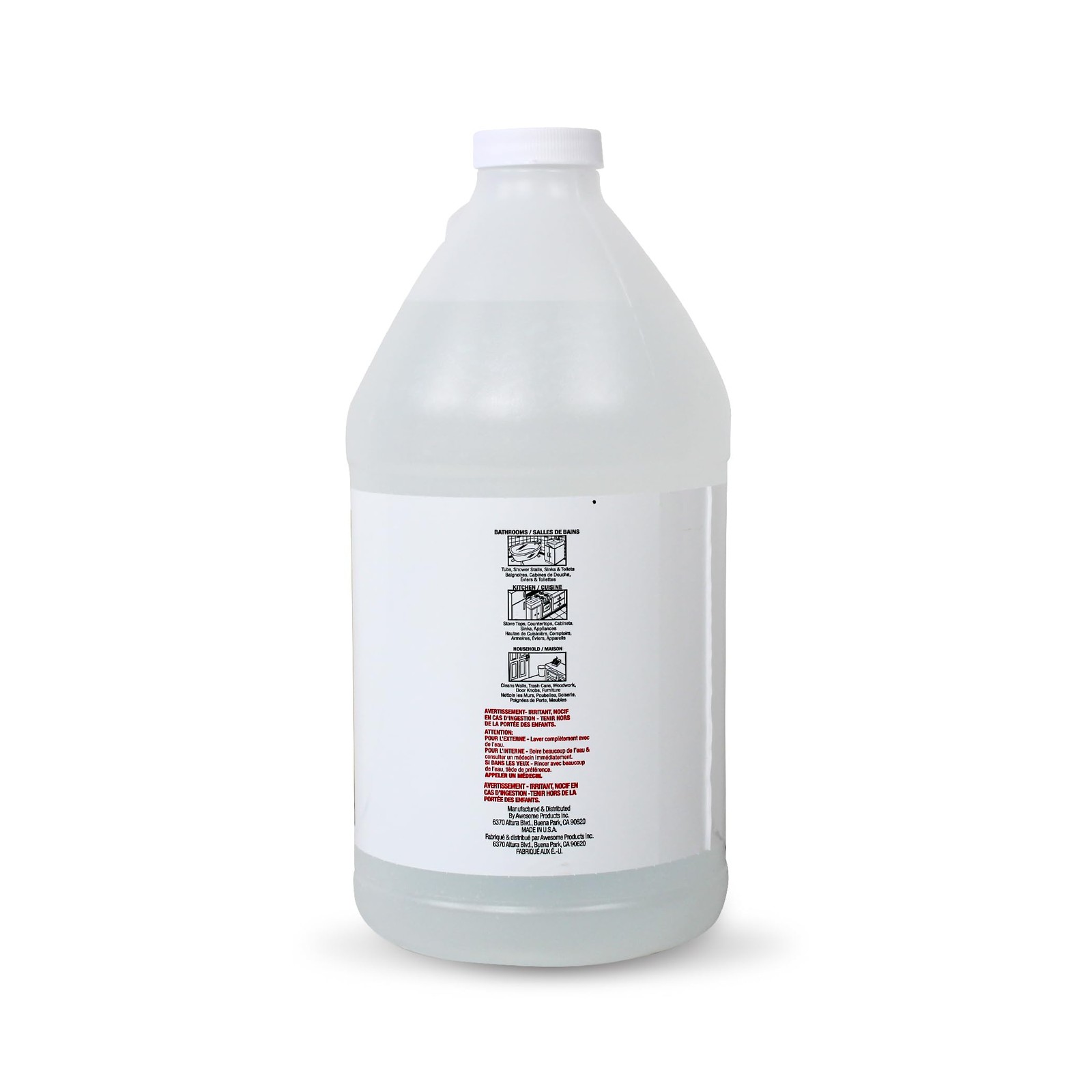 Las Totally Awesome Clear Ammonia, 64 oz, Multipurpose, Multi-Surface Cleanin…