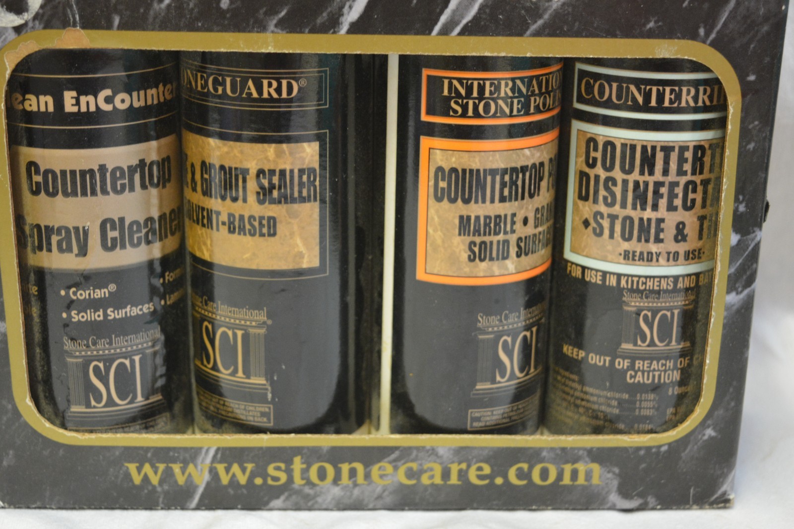 New Stonecare Granite Marble Stone Ceramic Tile Quartz Sealer Care Kit 8oz Set/4