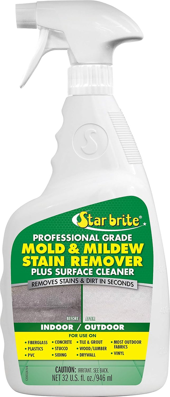 Professional Grade Mold & Mildew Stain Remover – 32 OZ (120032)