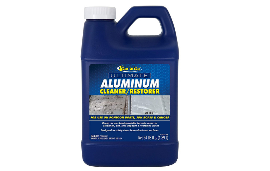 Aluminum Restorer Cleaner Safely Ultimate Clean Dirt Pontoon Boats Canoes 64 Oz