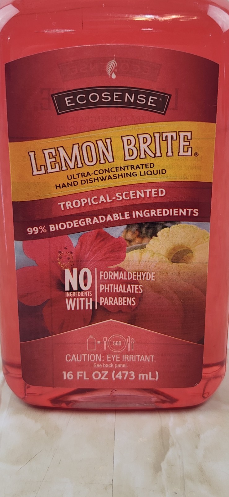 Melaleuca Ecosense Lemon Brite Concentrated Dishwashing Liquid Tropical Scented
