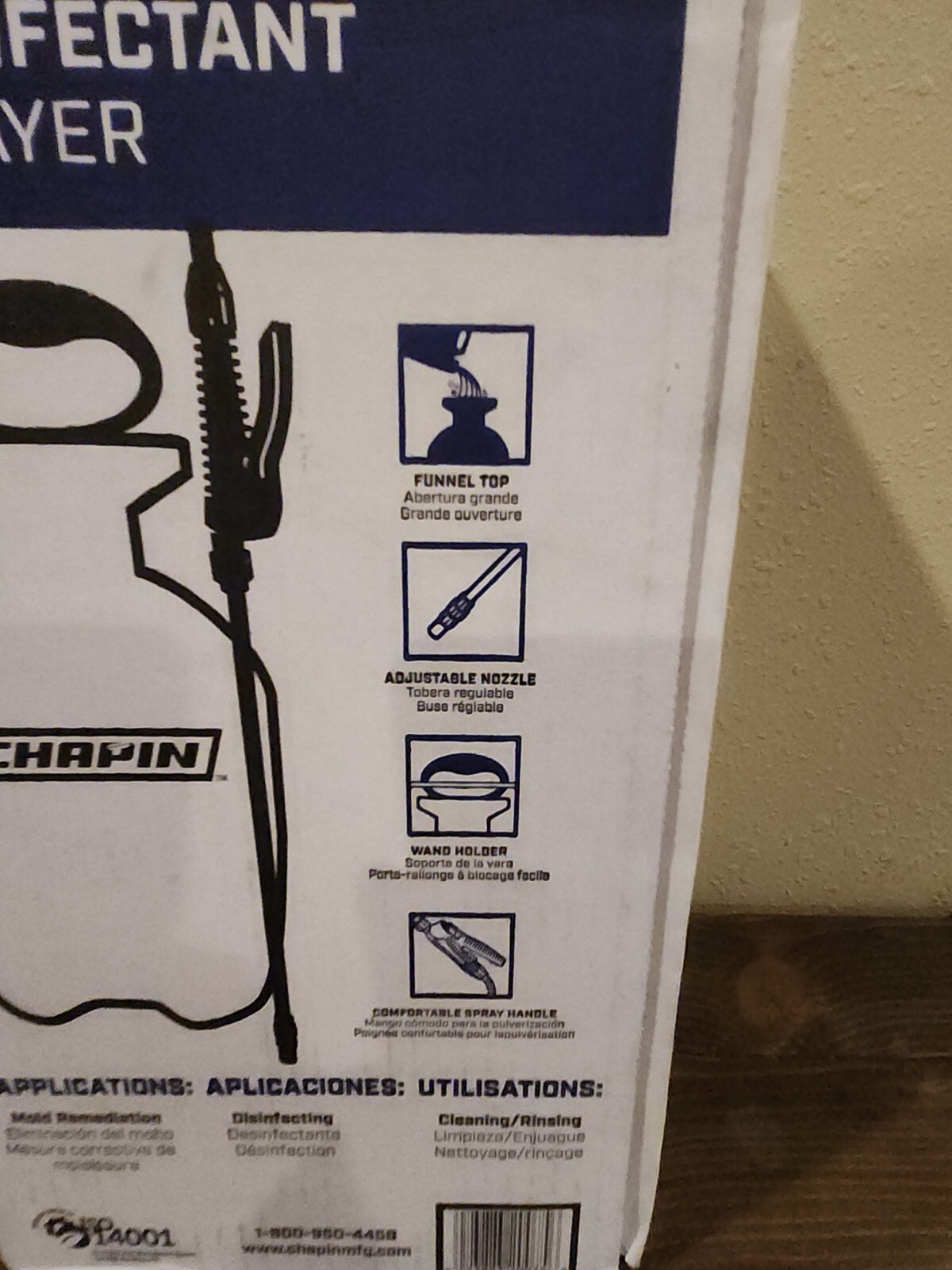 CHAPIN 20075 Handheld Sprayer,Polyethylene,1 gal. Item #126