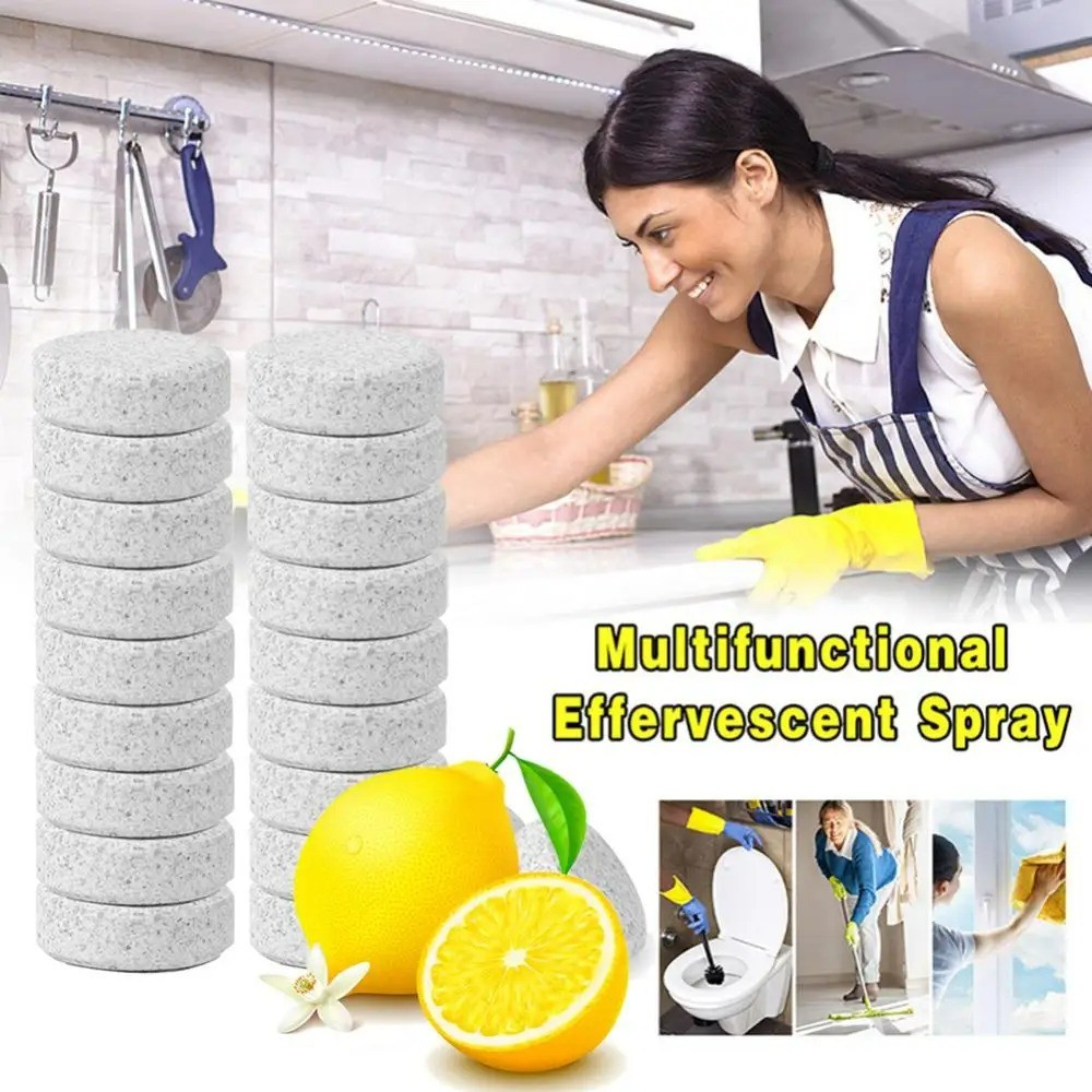 Refill Tablets for Kaboom Toilet Scrub Free Cleaning System Easy Lemon Scent