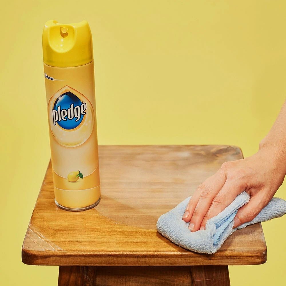 2 Pledge 9.7 Oz Beautify It Lemon Enhancing Shine & Protect Wood Polish Spray