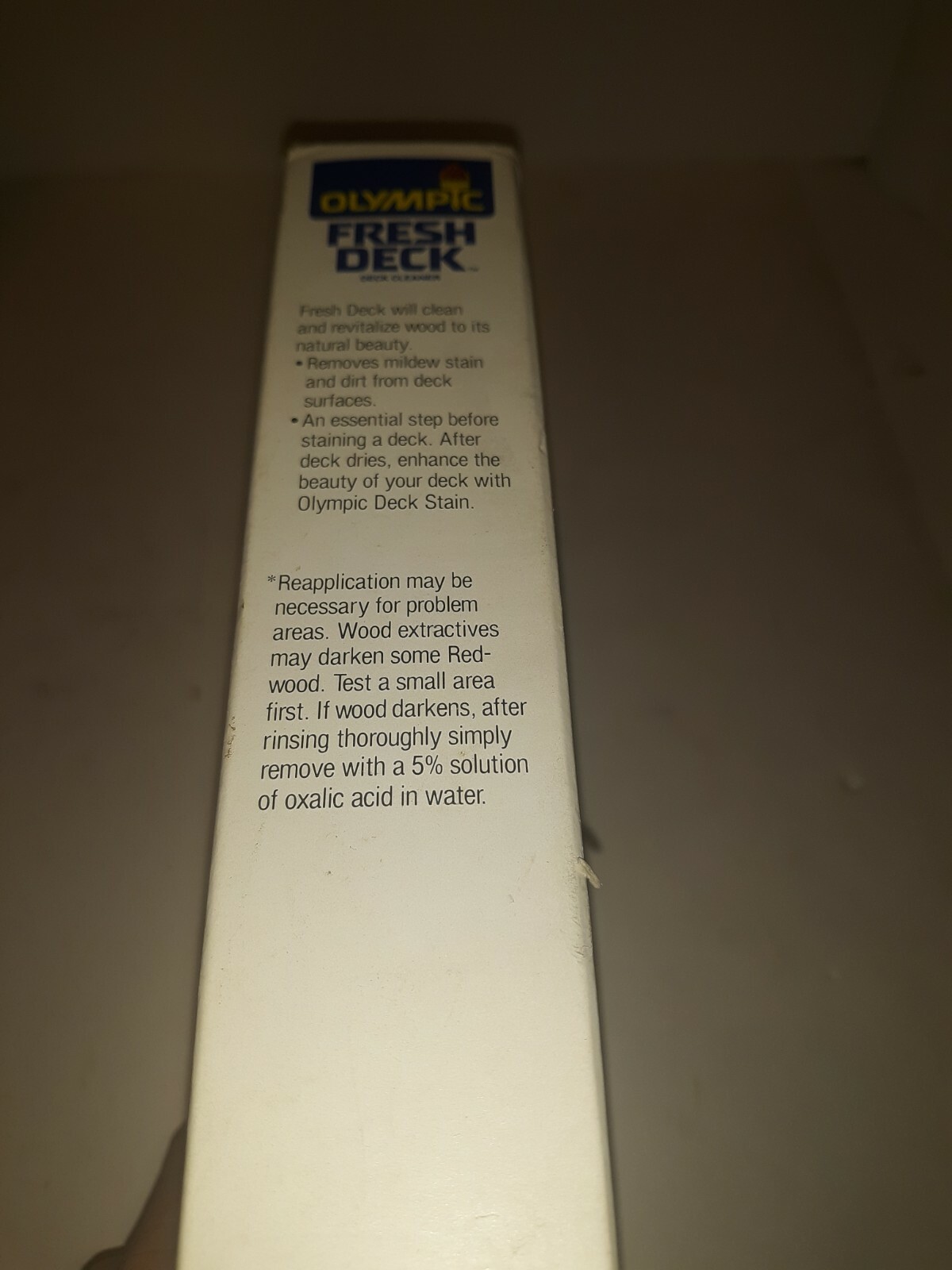 Olympic Fresh Deck Cleaner Powder Conentrate Covers 240 Square Feet = 2 Gallons
