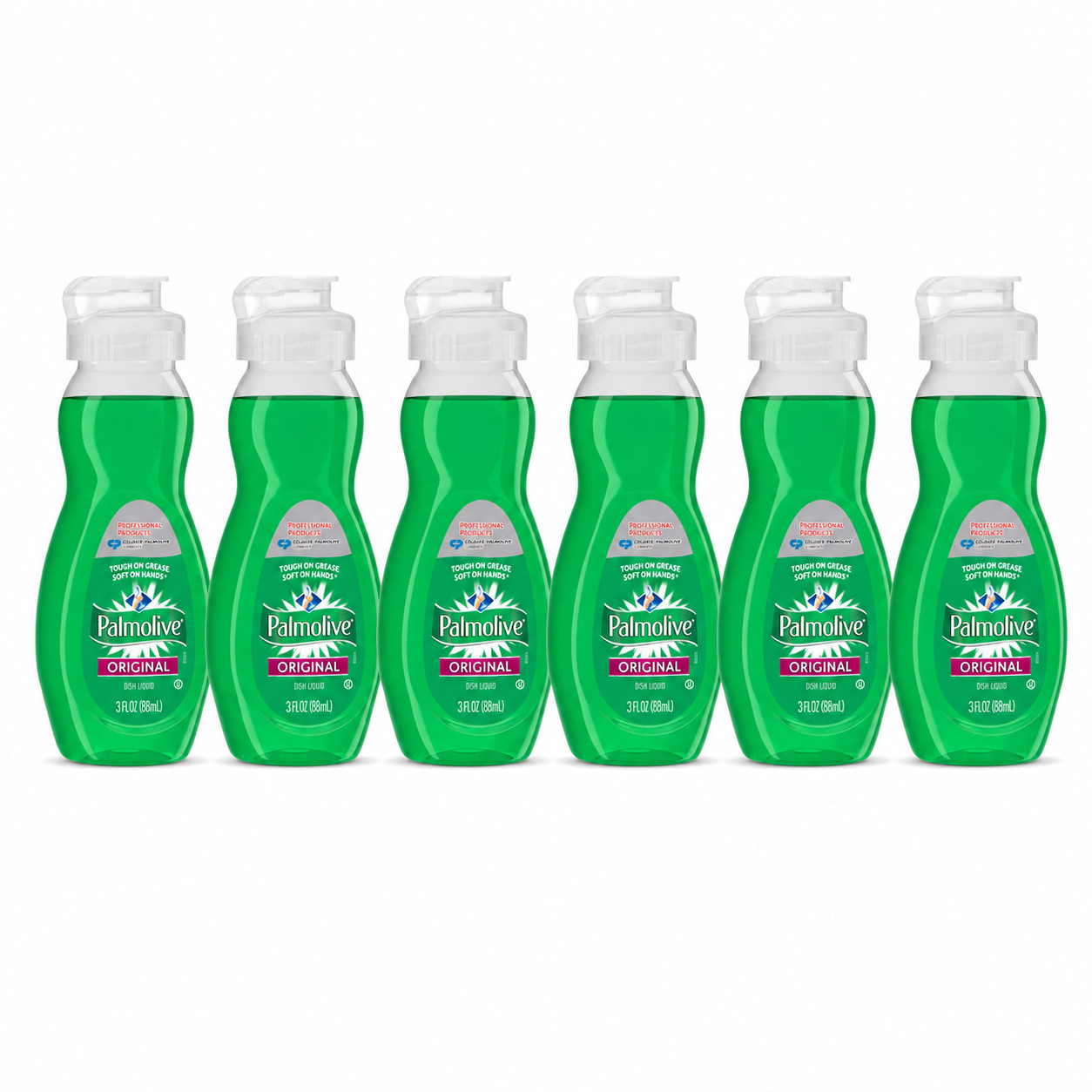 Palmolive Original Dish Liquid 3 fl oz (88mL) Grease Fighting Dish Soap 6 Pack