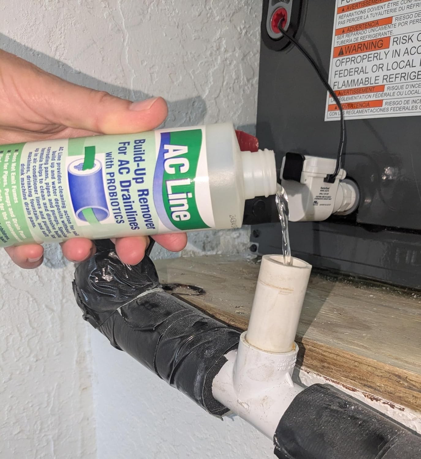 AC Drain Line Cleaner 4 Pack 12 Month Supply Cleans HVAC Condensate Lines