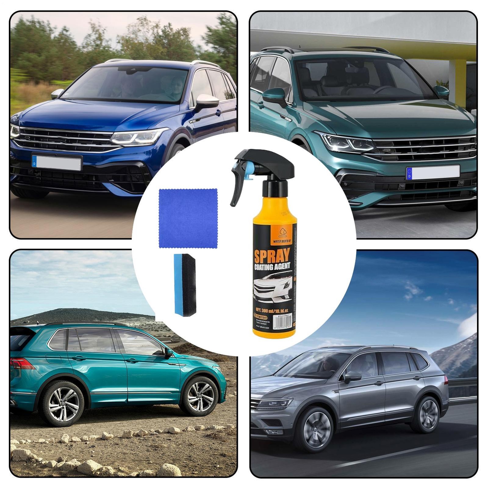 Spray Coating Agent 300ml Ceramic Detailer Hydrophobic Glass Agent Spray