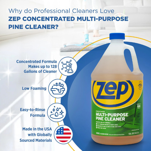 Zep Concentrated Multi-Purpose Pine Cleaner – 128 oz (Case of 4)- ZUMPP128
