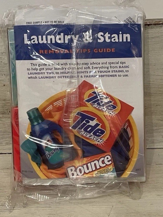 Vtg 2002 Tide Bleach Laundry Detergent Ultra Downy Advanced Trial Size Sealed