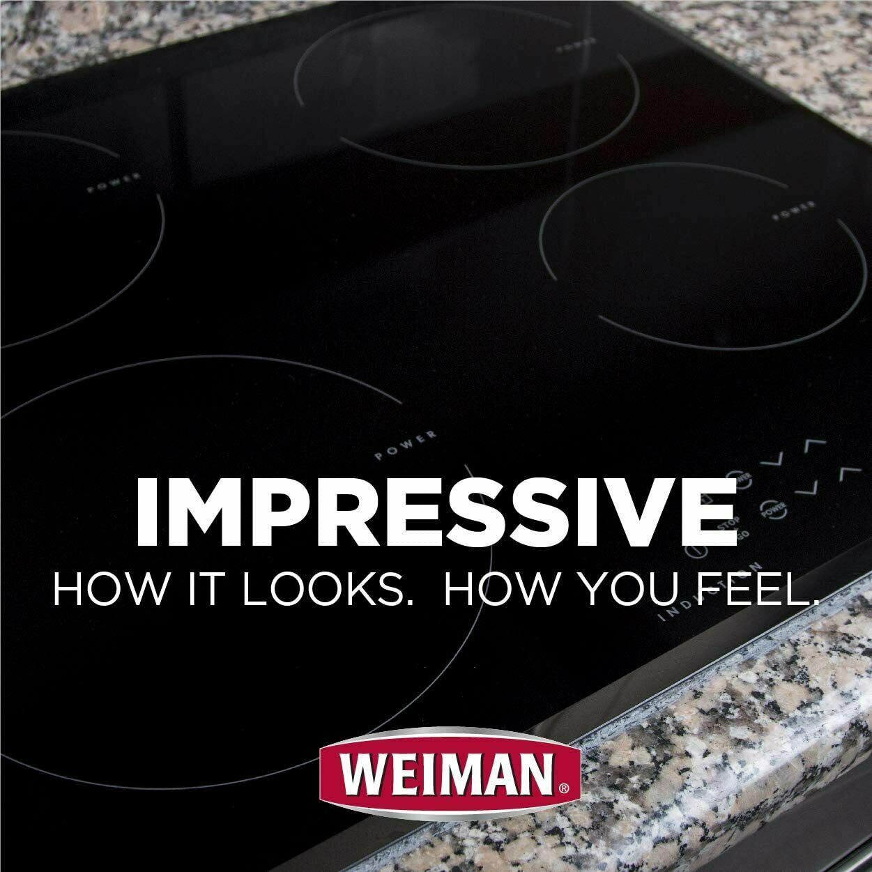 (2-Pack) Weiman GLASS COOK TOP MAX Heavy Duty Cleaner & Polish Protect RANGE TOP