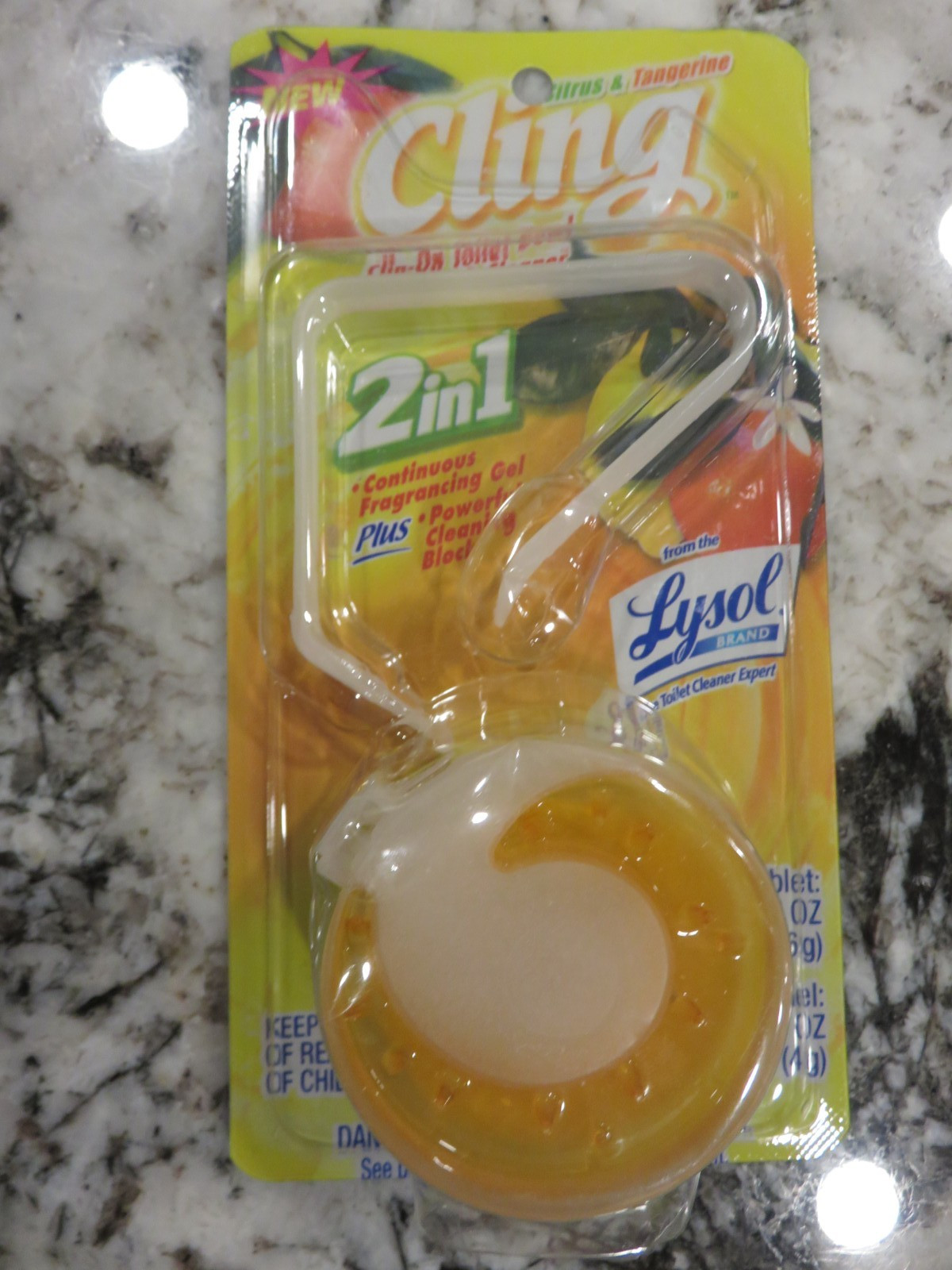 VTG 2003 Cling Lysol Toilet Cleaner Clip On 2 in 1 Citrus & Tangerine Scent NEW