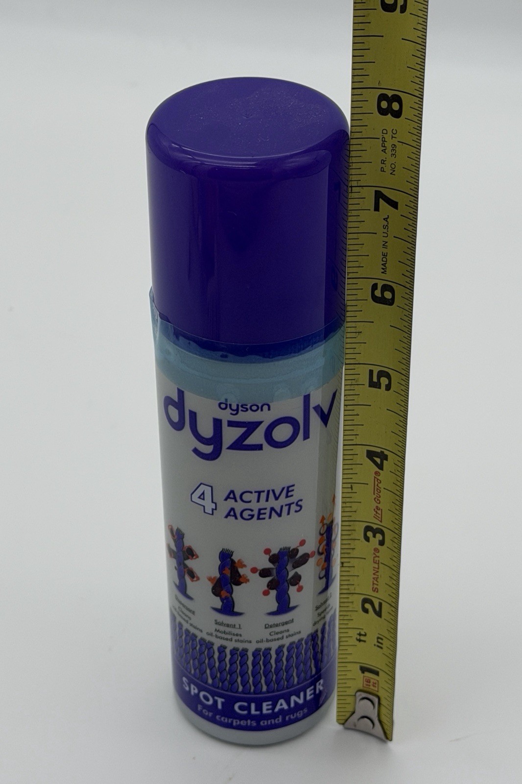 NEW Dyson Dyzolv Spot Cleaner with 4 Active Agents for Carpets & Rugs 8.5 oz