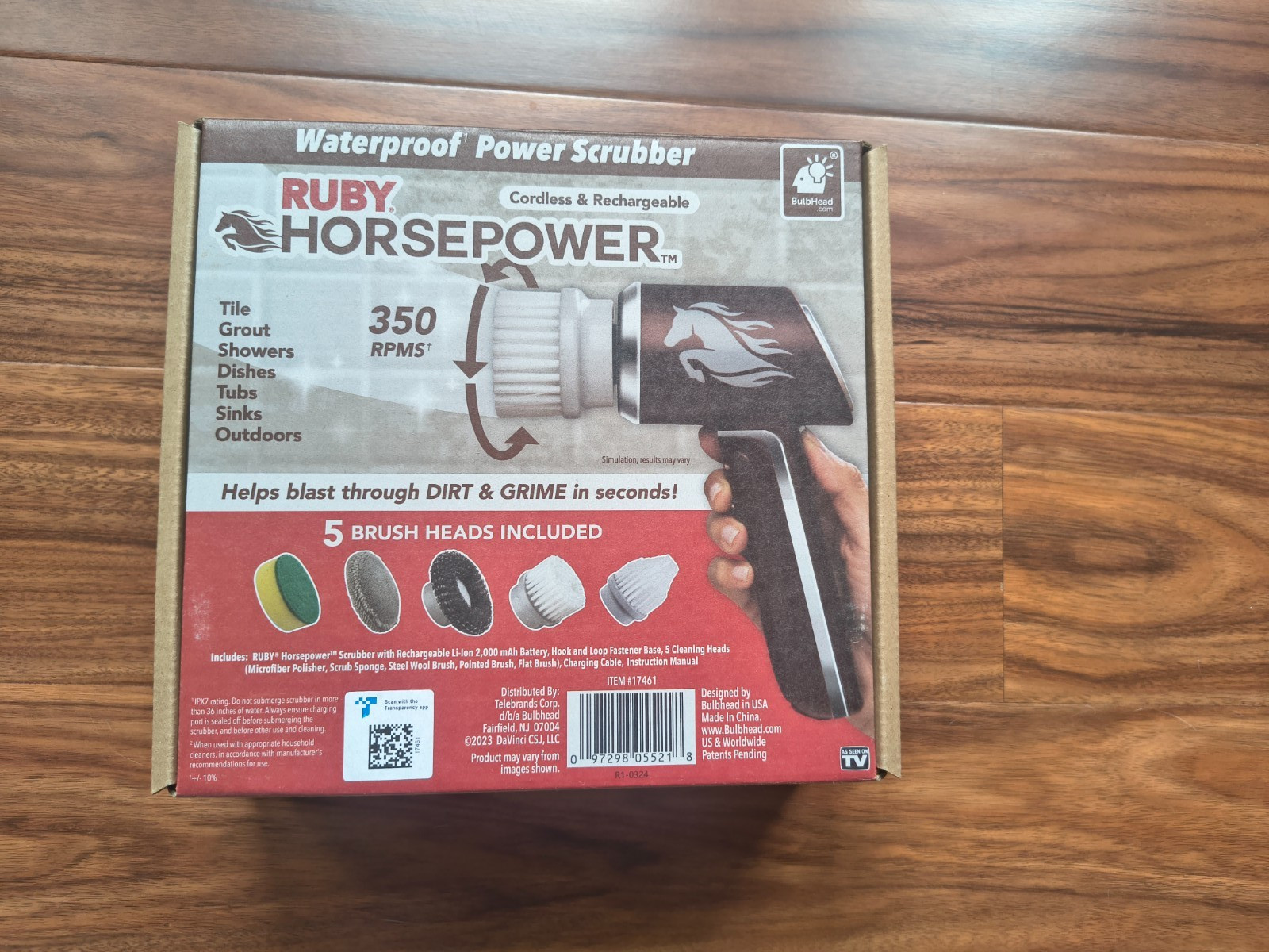 Ruby horsepower Waterproof Power scrubber -350RPMS