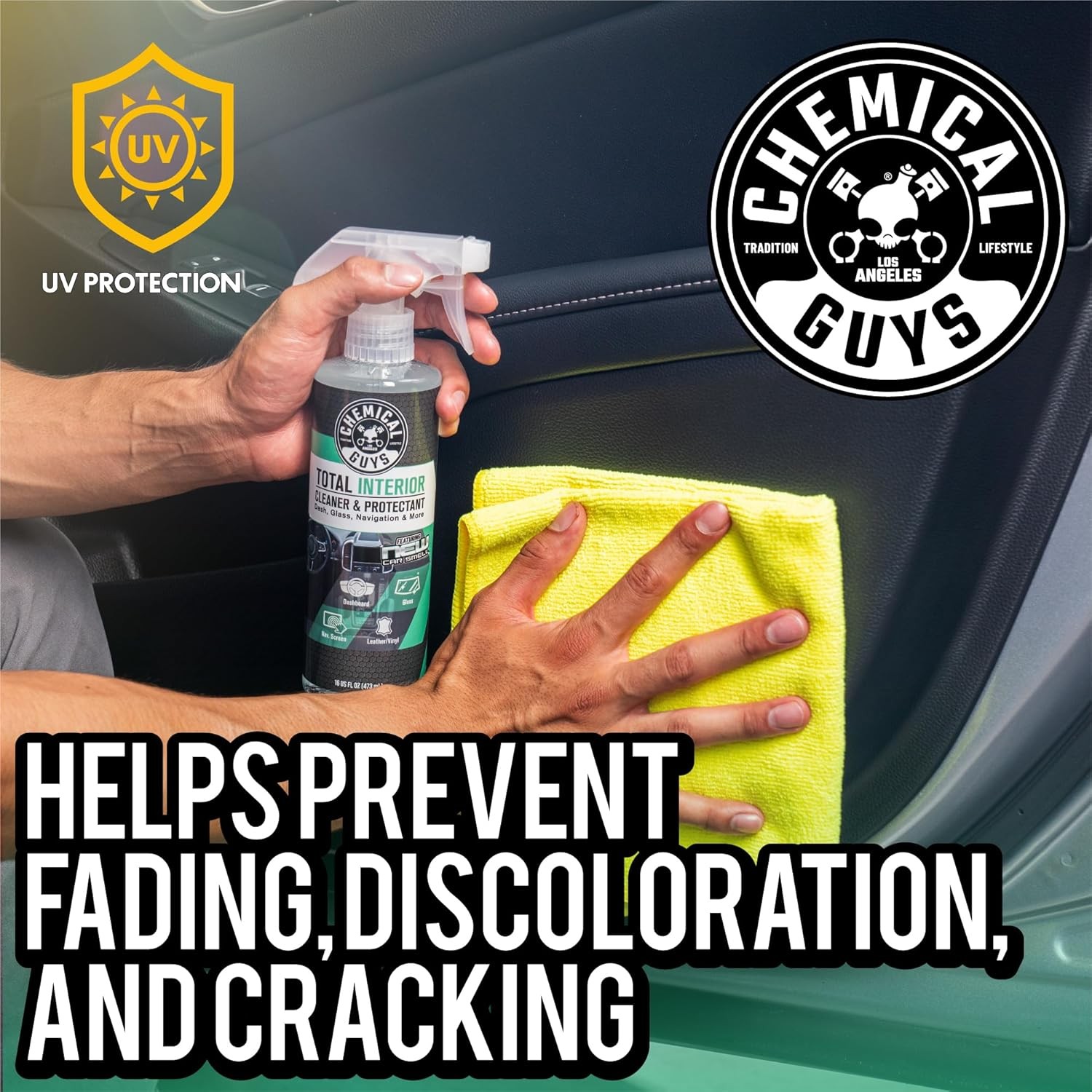 Multi-Surface Interior Cleaner & Protectant with New Car Scent, 16 oz