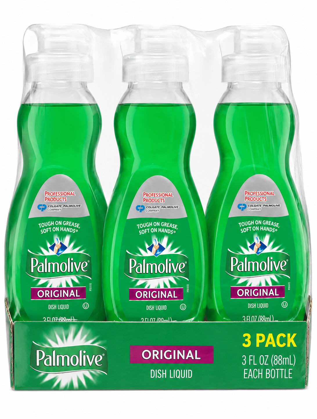 Palmolive Original Dish Soap Liquid 3 fl oz (88mL) – 3 Pack