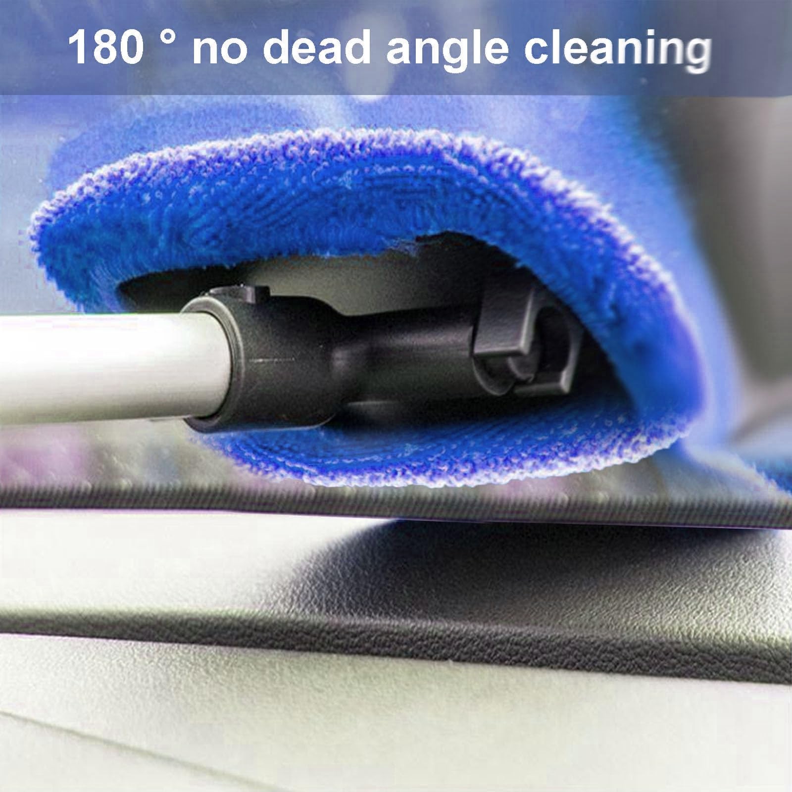 3 Set Windshield Cleaner Tool Car Window Cleaner with Microfiber Pads