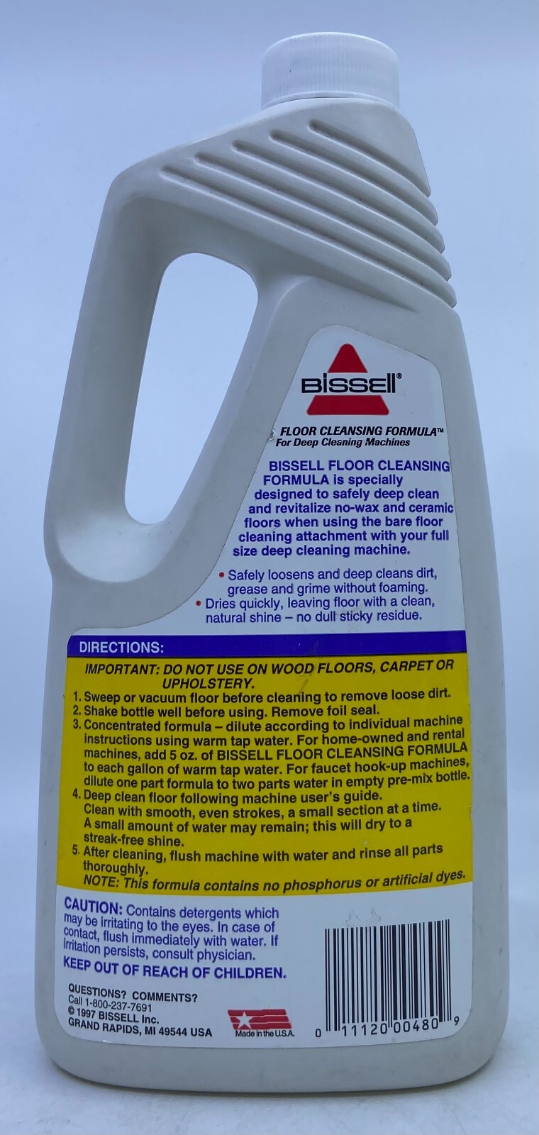 Vintage 1991 Bissell Floor Care For Deep Cleaning Machines 32 oz NEW OPEN BOX