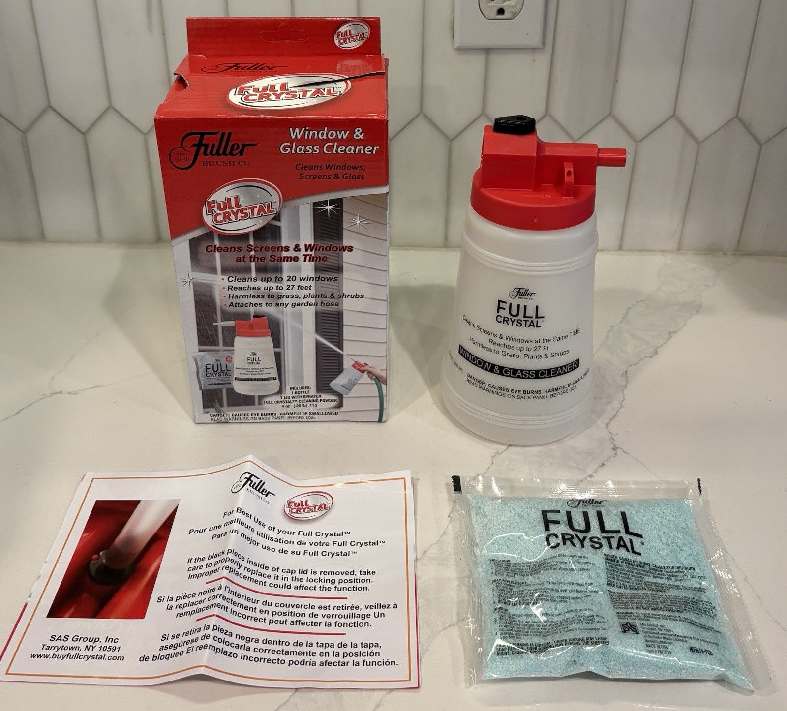 Fuller Brush FBFC-6 As Seen On TV Full Crystal Window & Outdoor Surface Cleaner
