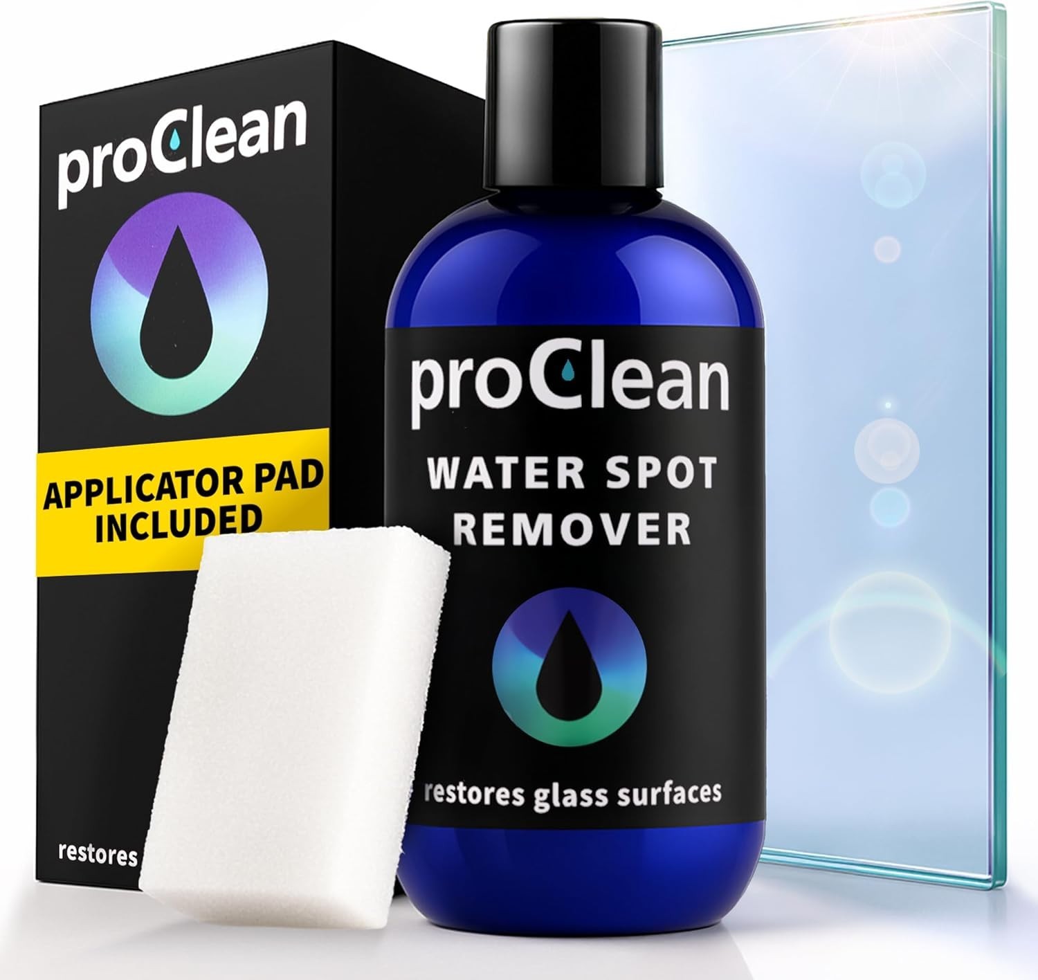 ProClean Hard Water Stain Remover for Glass & Metal – Non-Acid Water Spot Rem…