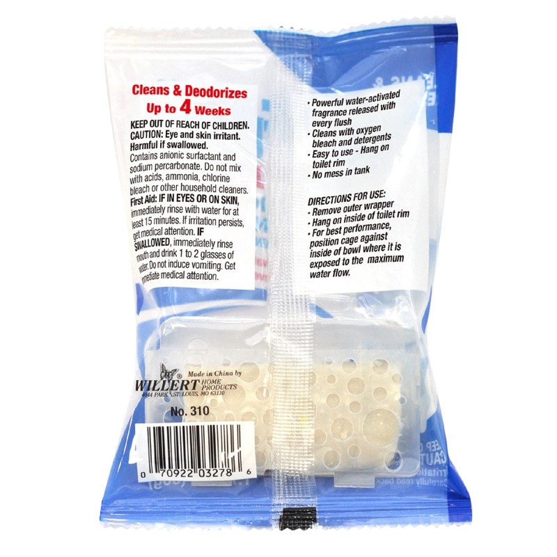 Bowl Fresh 310.24T No Phosphate Toilet Freshener & Cleaner 1.76 oz. (Pack of 24)