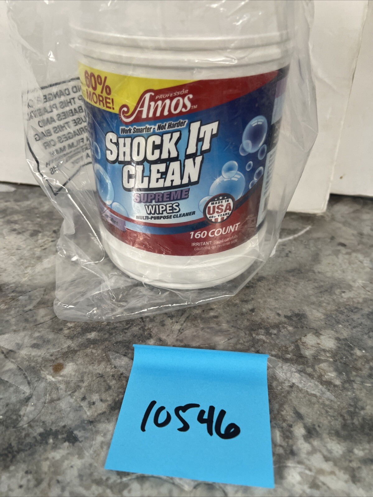 Professor Amos Shock It Clean Supreme Wipes 160 CT – Lavender Mint