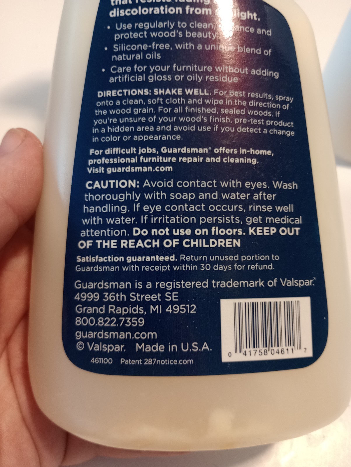 Gardsman Anytime Clean And Polish Wood Cleaner And Furniture Polish For Cabinets