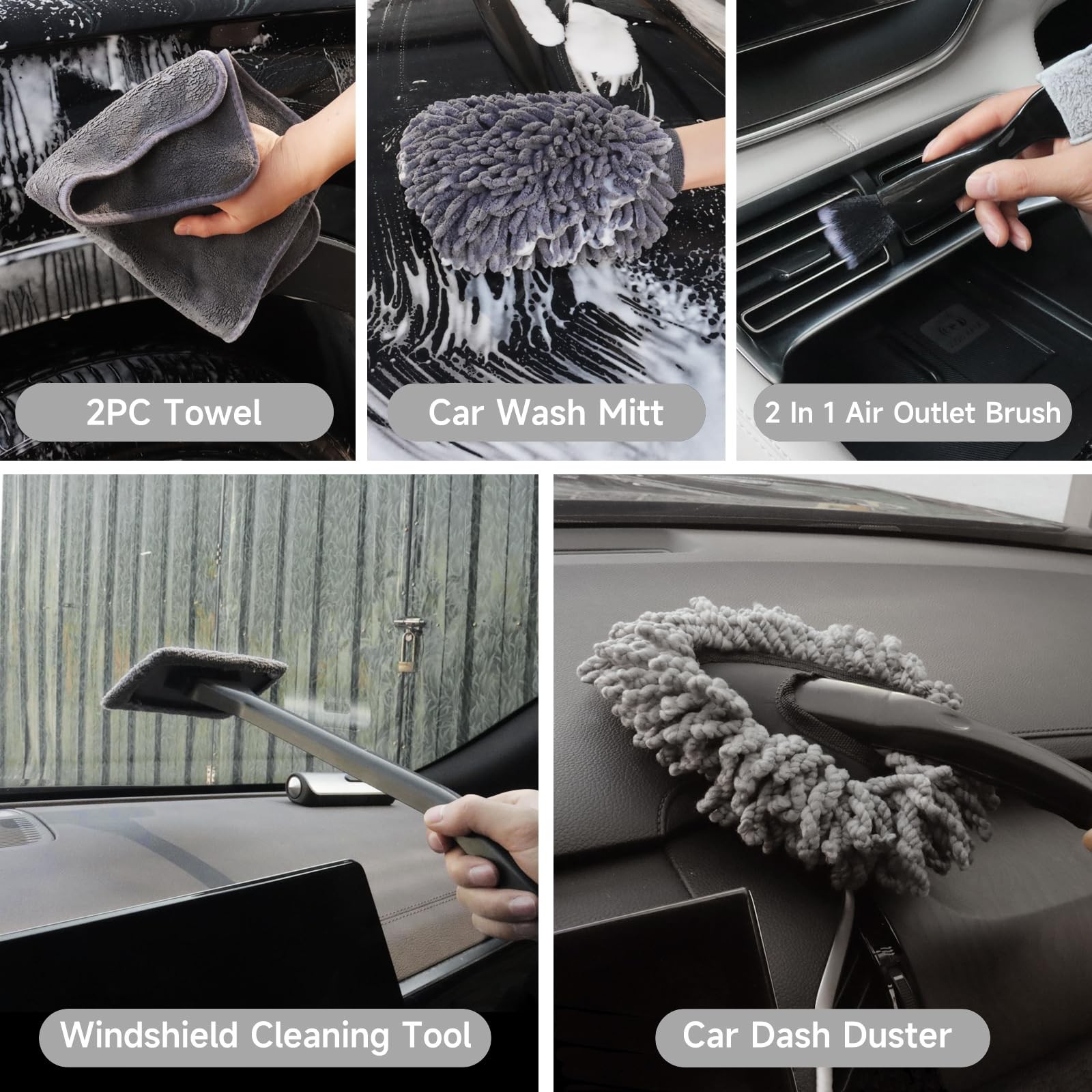 Car Detailing Kit, Car Detailing Brush Set, Car Cleaning Kit, Auto Detailing …