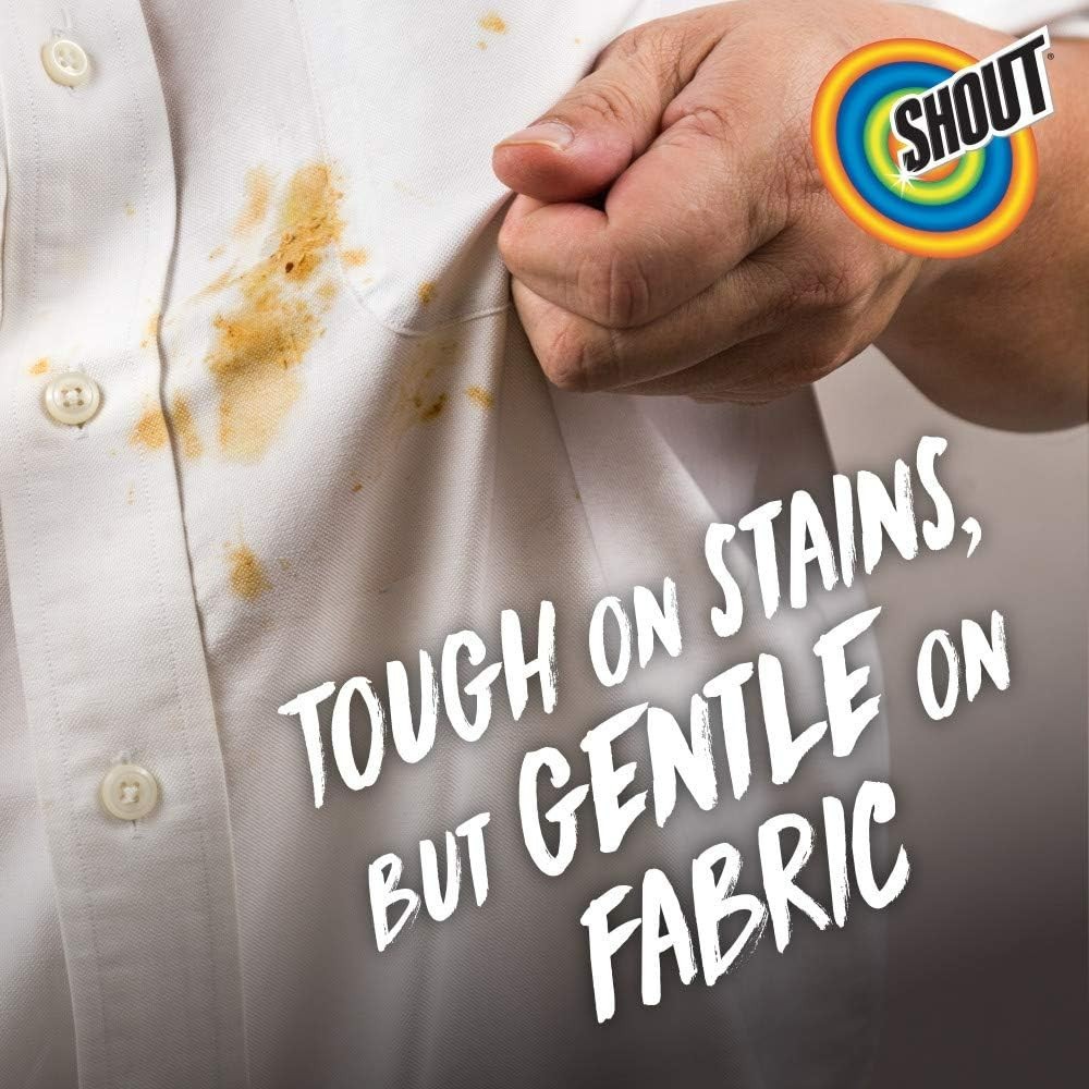 Powerful Shout Foaming Stain Remover | 36 oz Pack of 2 for Stubborn Stains