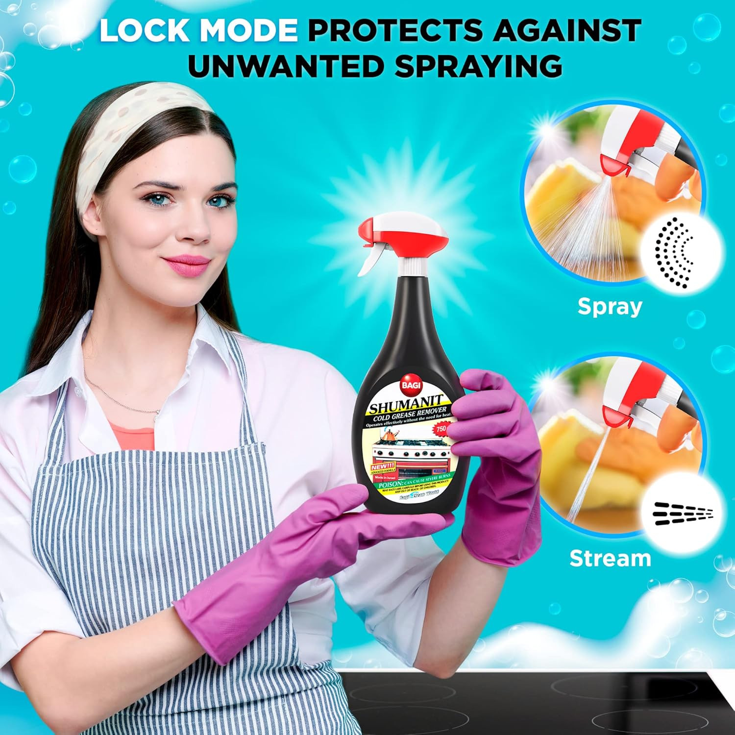 SHUMANIT – Cold Grease Remover. Spray for the Immediate Removal of Stubborn and