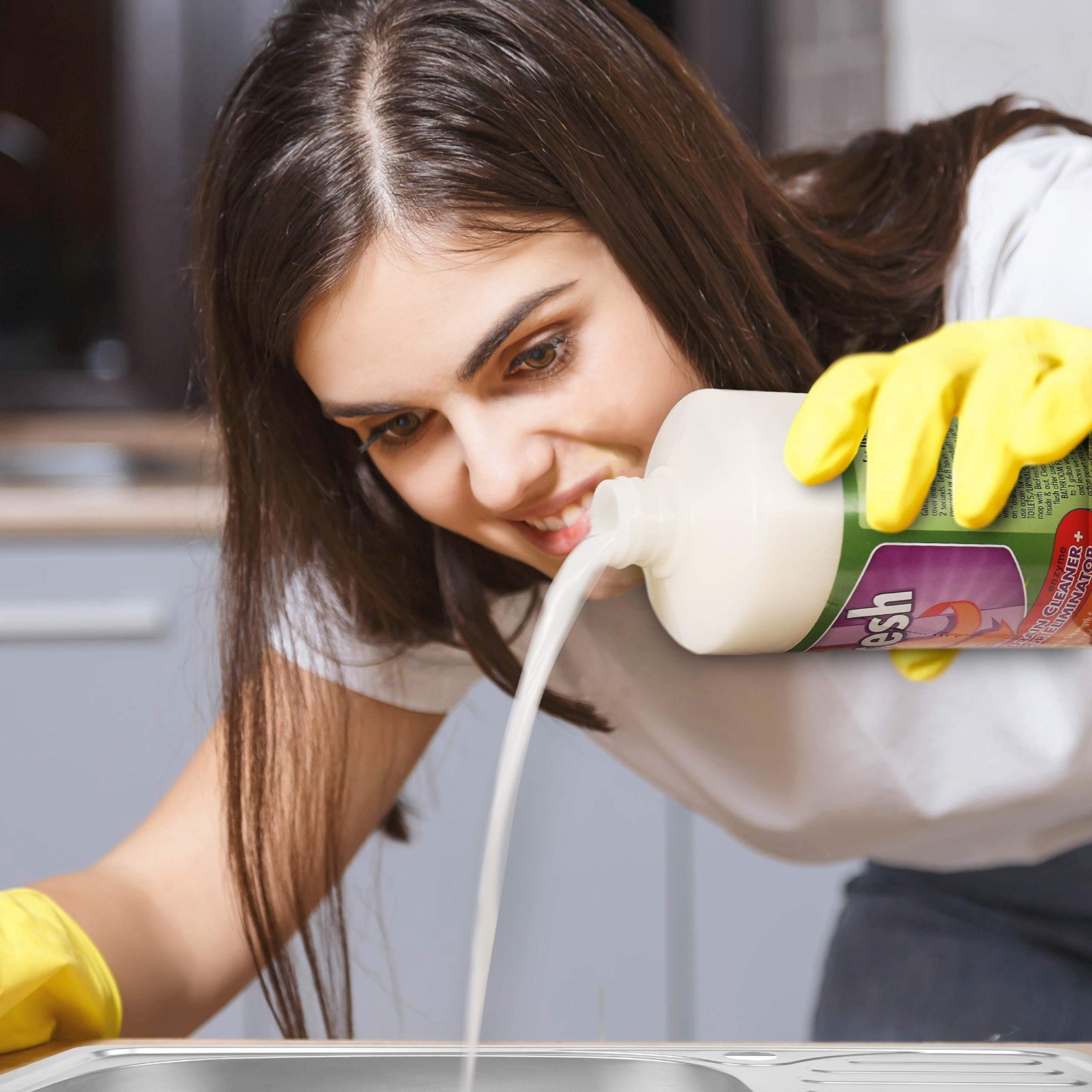 Powerful Enzyme Drain Cleaner & Deodorizer for Sinks, Showers, Septic & More – 3
