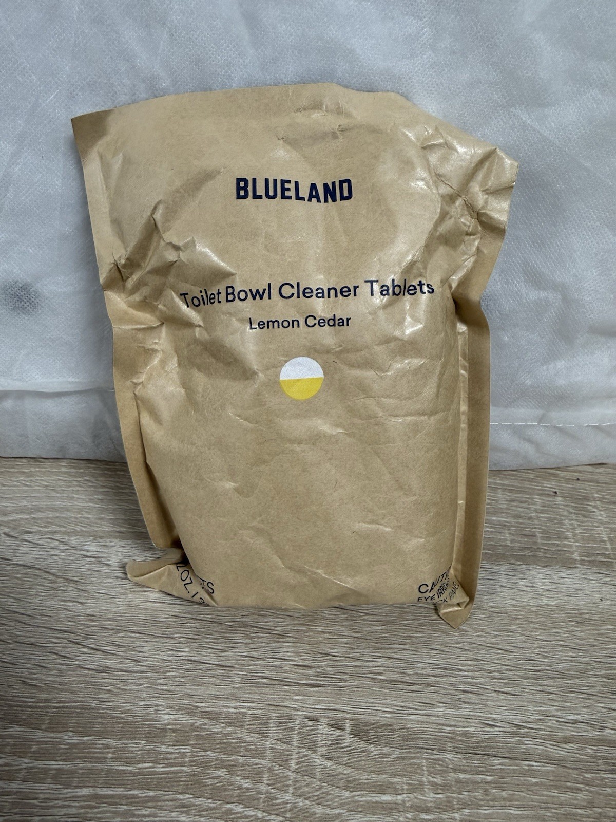 BLUELAND Toilet Cleaner Lemon Cedar Refill Bag 14 Tablets Sealed