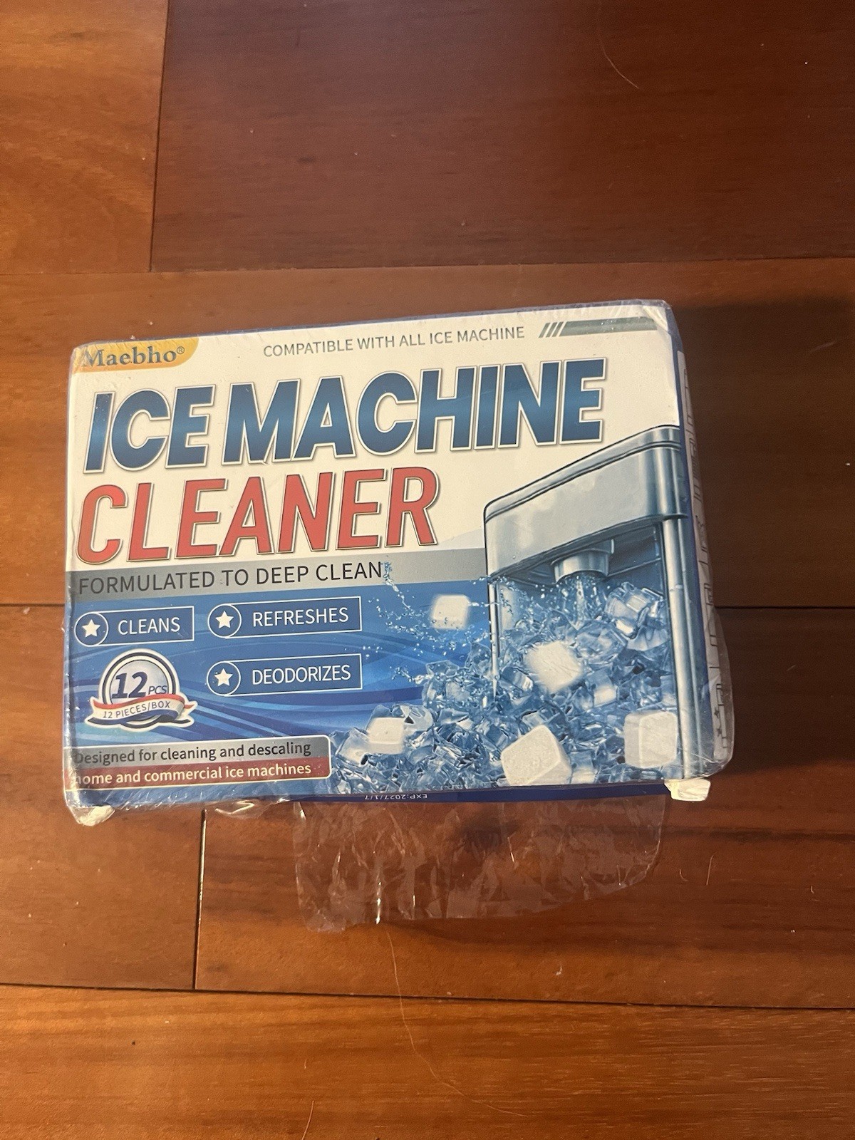 Ice Machine Cleaner 12 Pieces Clean Tablets open box Exp 2027