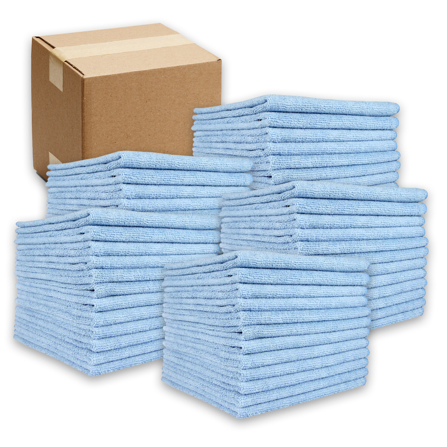 Microfiber Cleaning Cloth Packs of 12 – Reusable 12 x 12 Color Options – 320 GSM