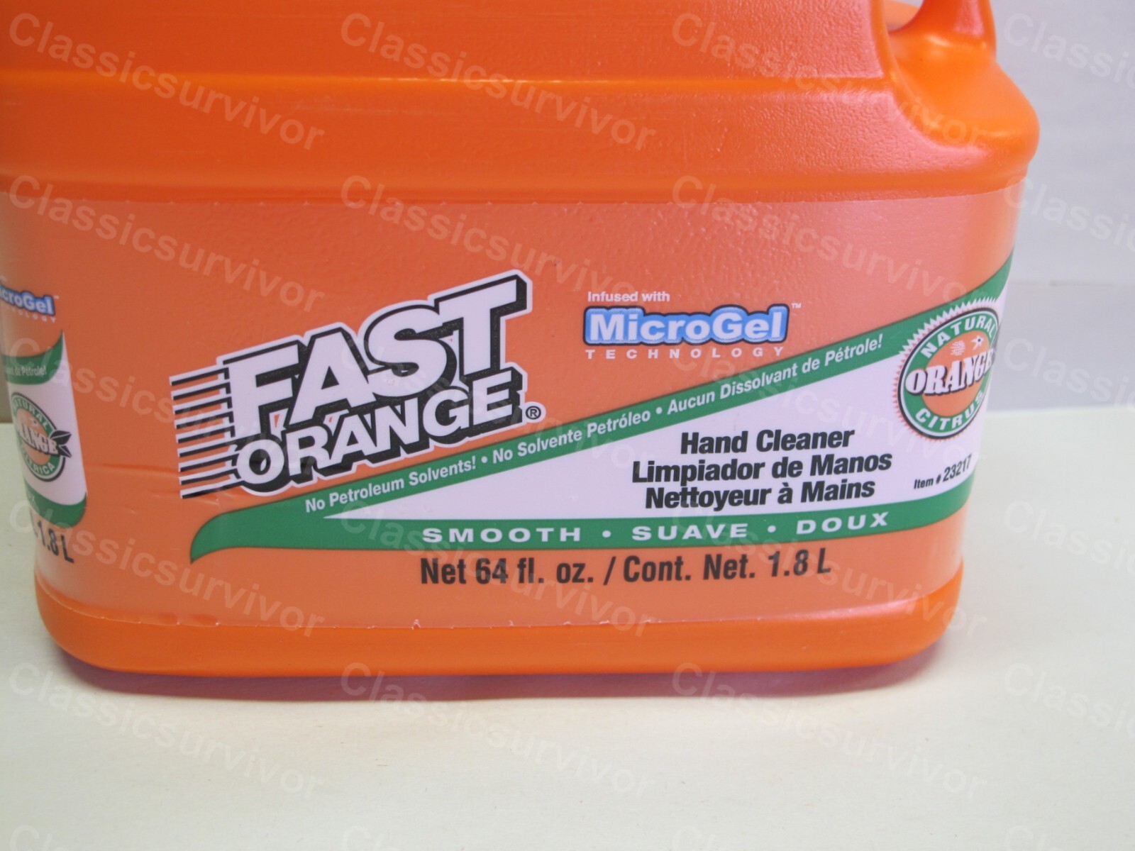 Permatex 23217 Fast Orange Smooth Lotion Hand Cleaner 64oz Bottle