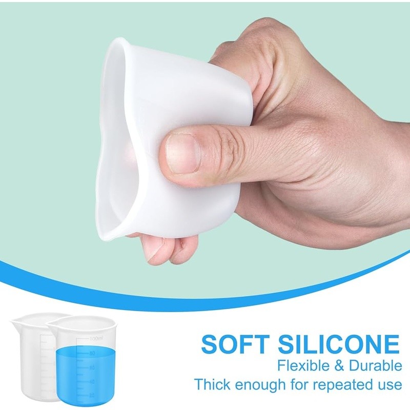 Silicone Detergent Measuring Cup Laundry Tool 3.4oz Multi Temperature Resistant