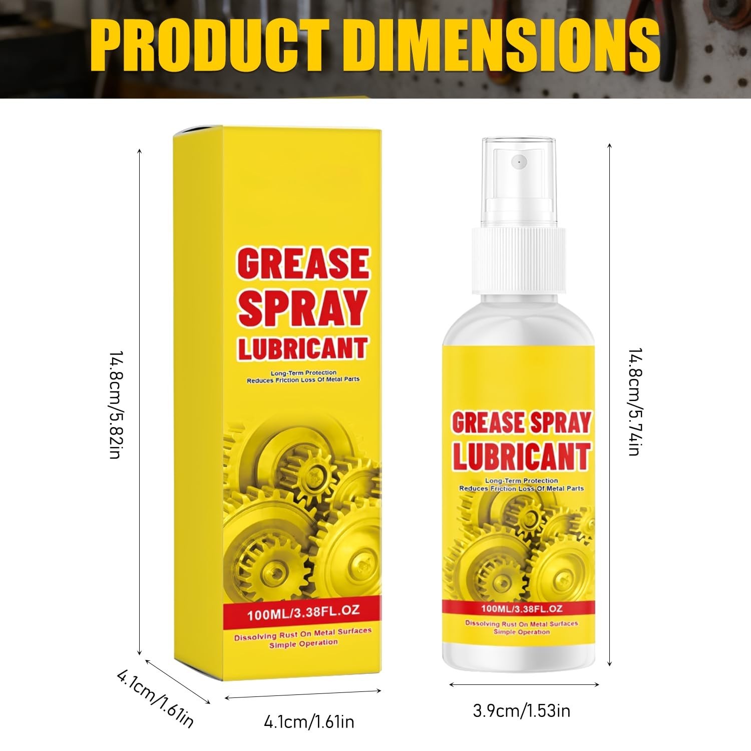 2Pcs Anti-Rust Lubricant Spray & Rust Remover, Rust Remover Spray for Metal, …