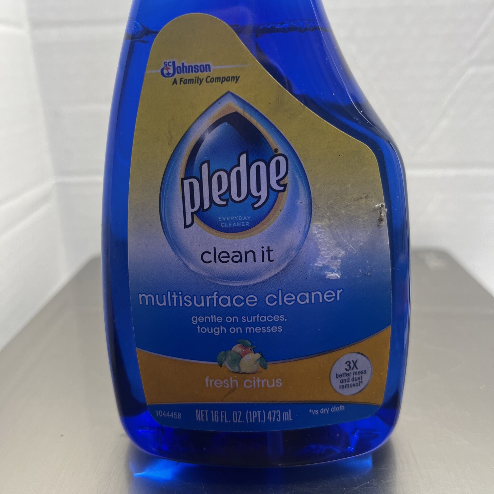 Pledge Multisurface Cleaner Trigger Fresh Citrus 16 fl oz Torn Label