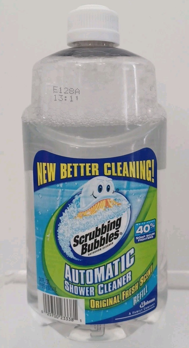 Scrubbing Bubbles Automatic Shower Cleaner Refill 34oz Bottle Estate Sale Find👀
