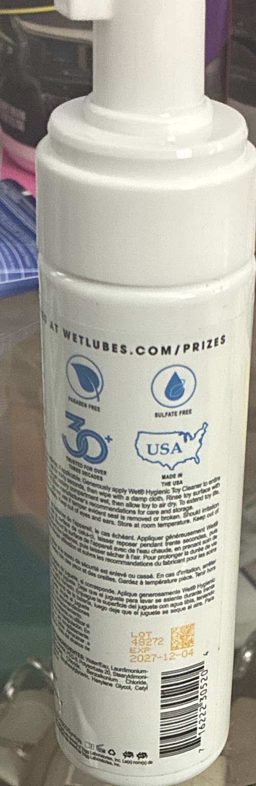Wet Foaming Toy Cleaner 7.5 fl oz Unscented Sulfate-Free Made in USA