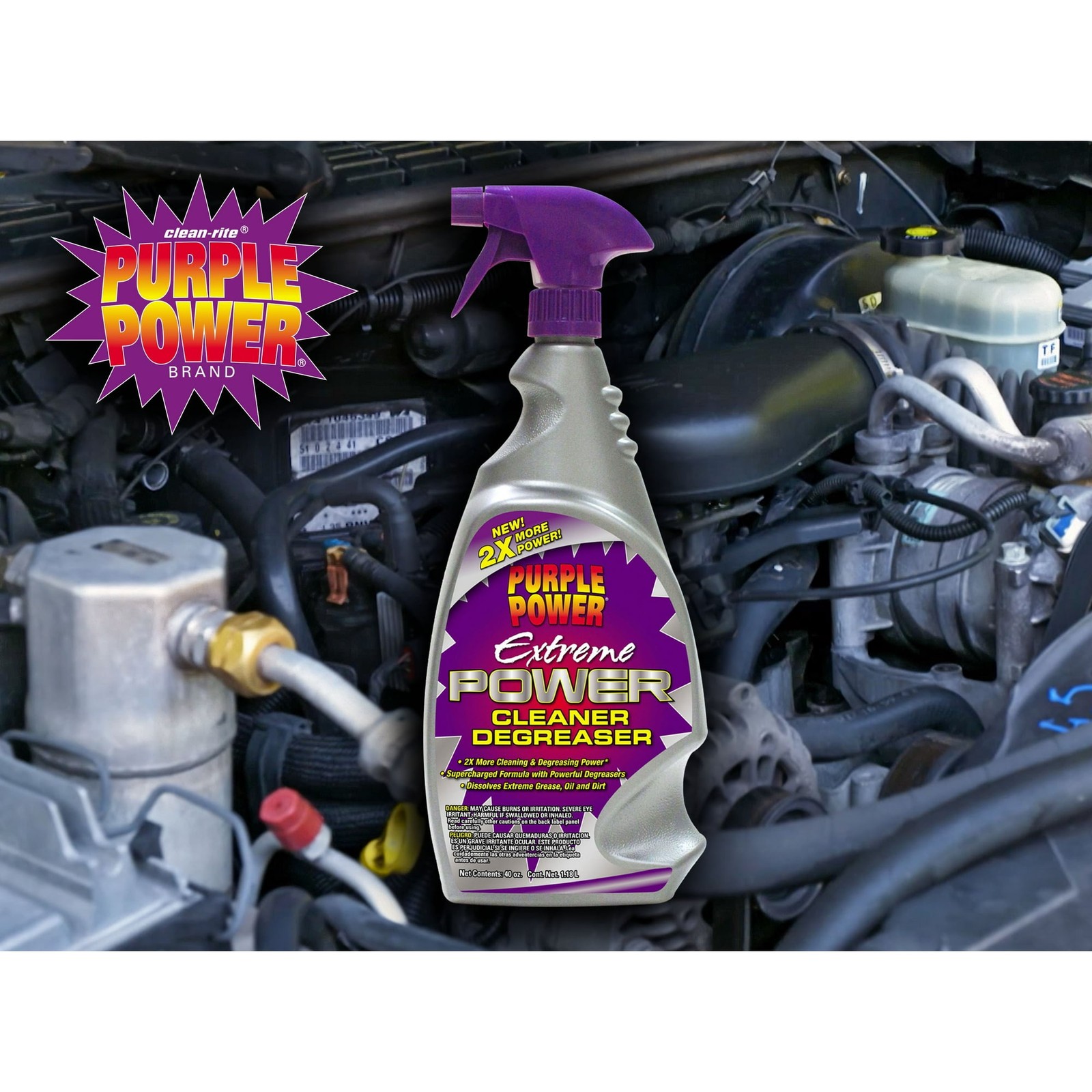 Engine Degreaser Cleaner Spray 32oz Heavy Duty Car Truck Oil Grease Remover Fast